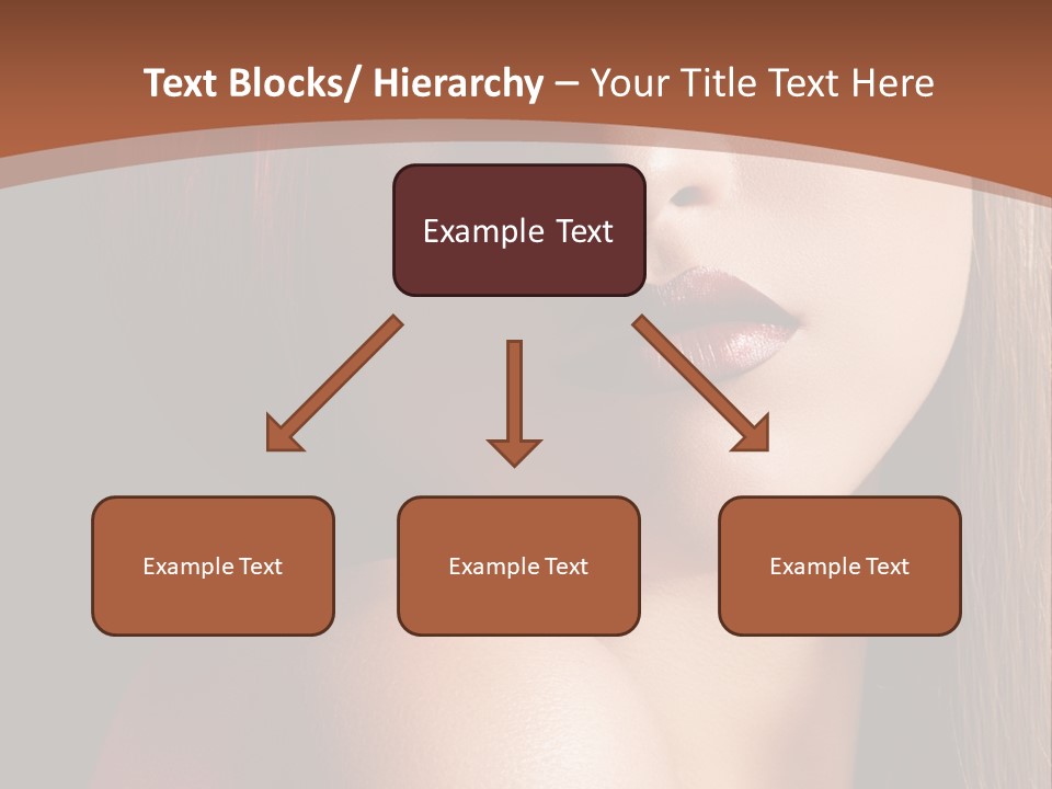 Romantic Bright Brunette PowerPoint Template