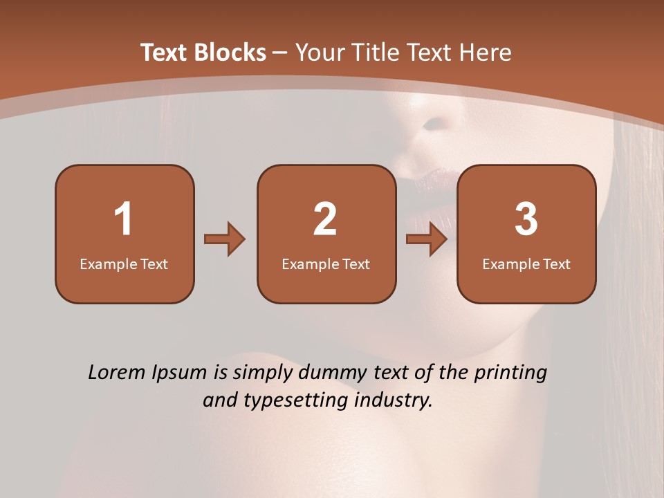 Romantic Bright Brunette PowerPoint Template