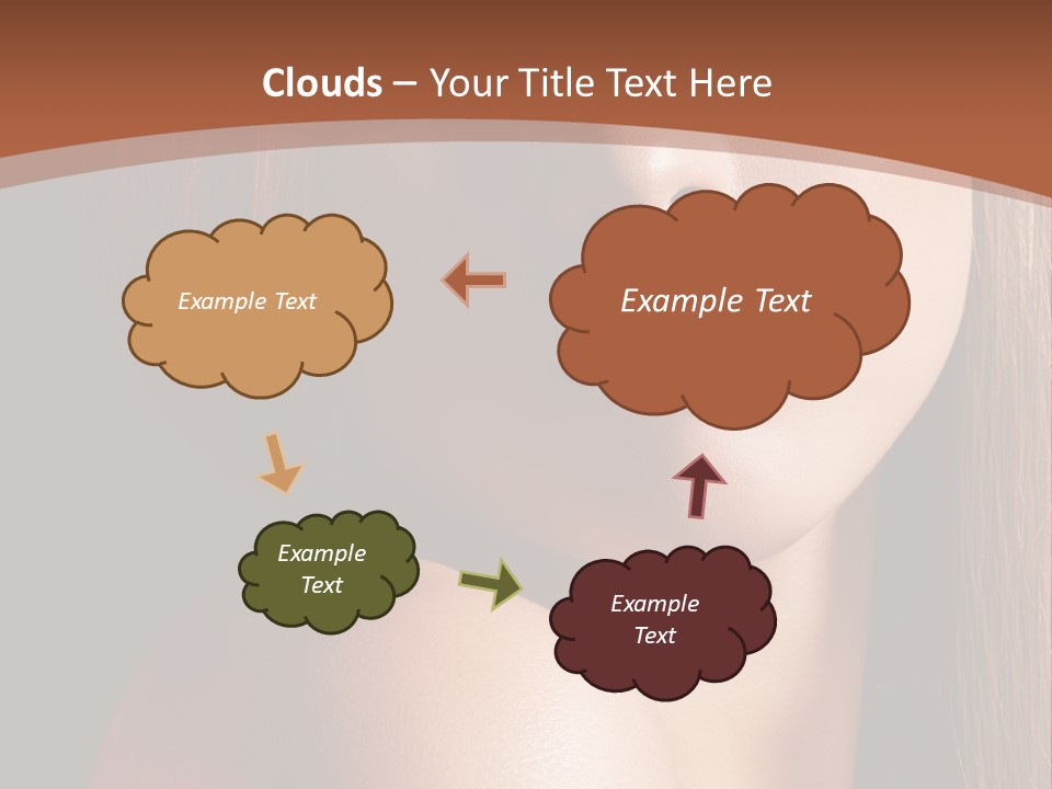 Romantic Bright Brunette PowerPoint Template