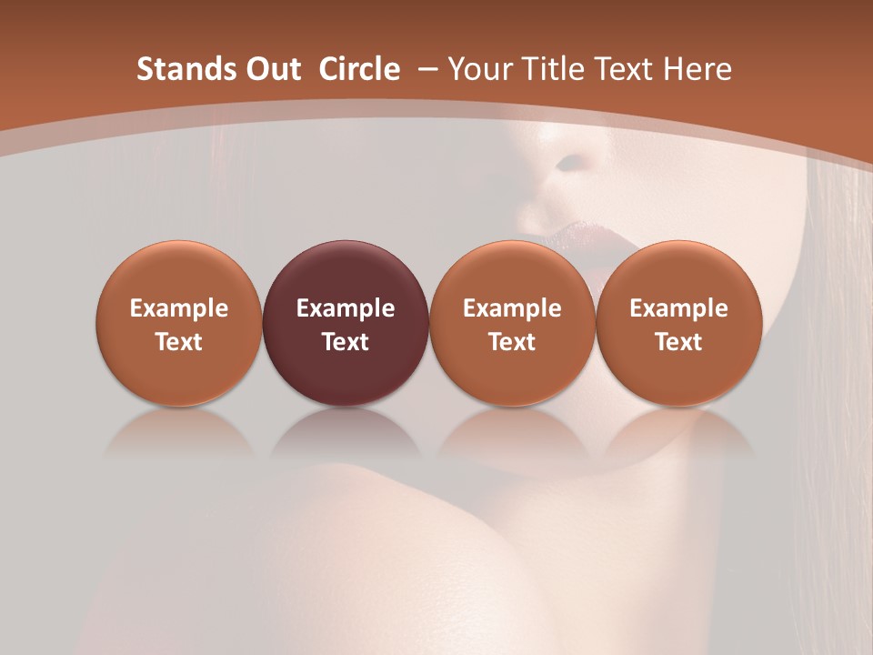 Romantic Bright Brunette PowerPoint Template