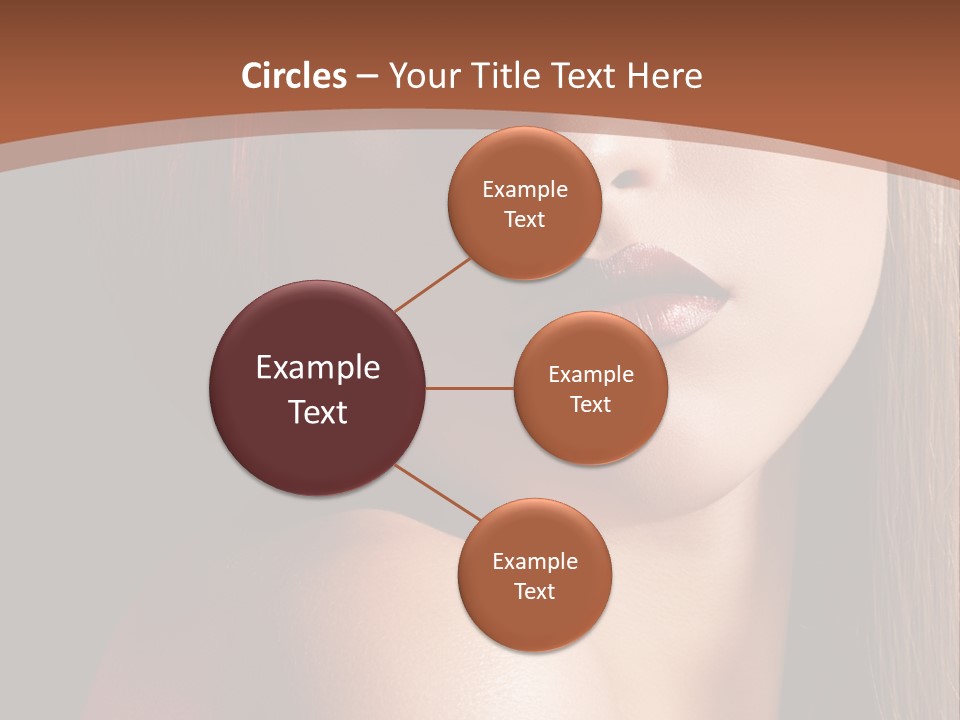 Romantic Bright Brunette PowerPoint Template