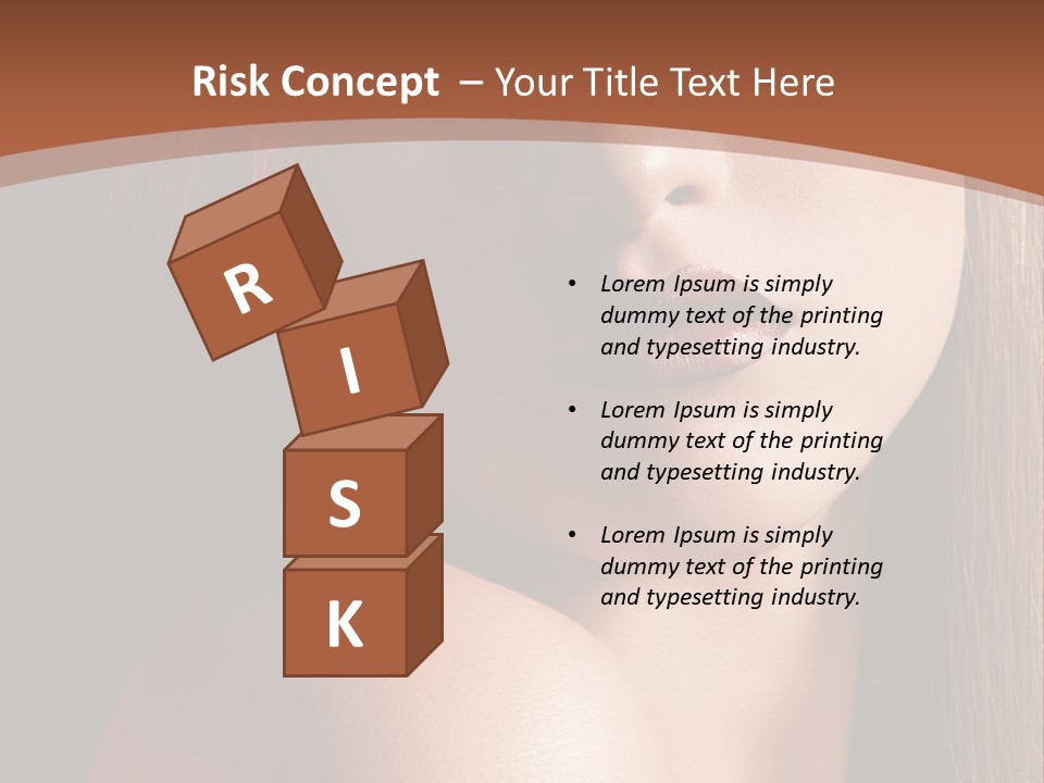 Romantic Bright Brunette PowerPoint Template