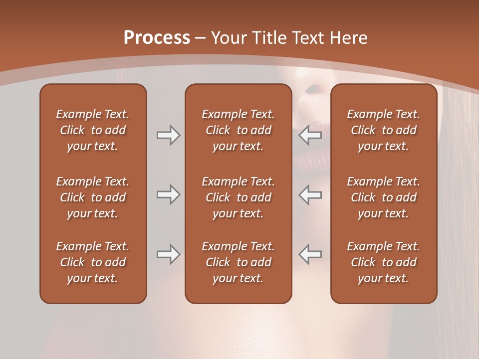 Romantic Bright Brunette PowerPoint Template