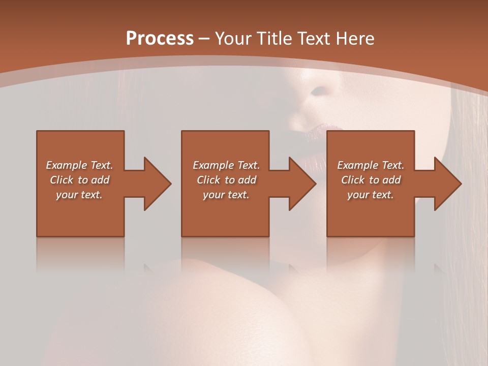 Romantic Bright Brunette PowerPoint Template