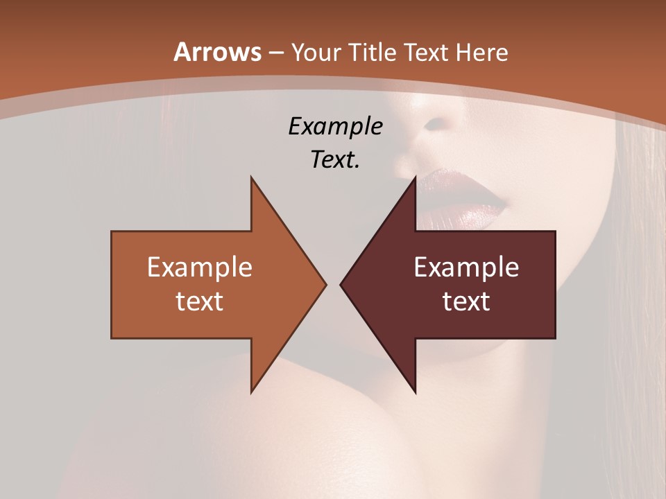 Romantic Bright Brunette PowerPoint Template