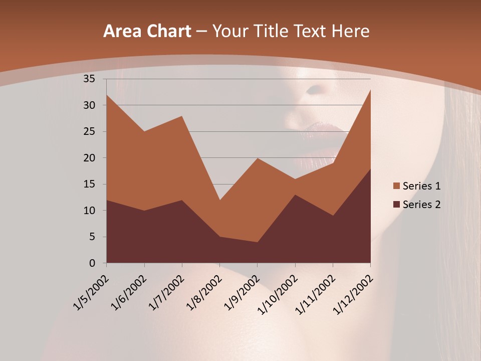 Romantic Bright Brunette PowerPoint Template