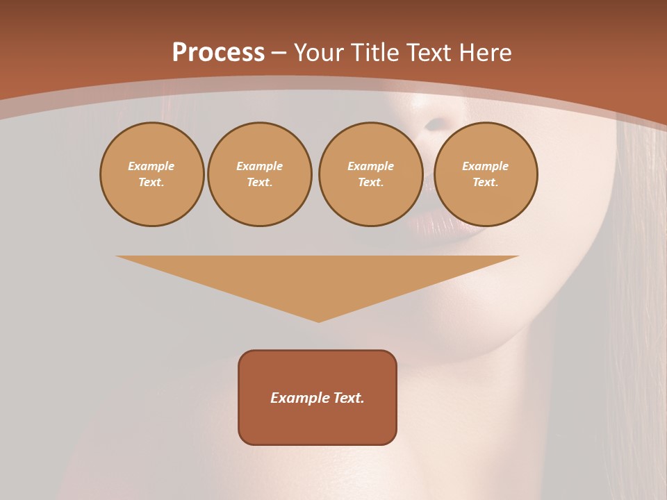 Romantic Bright Brunette PowerPoint Template