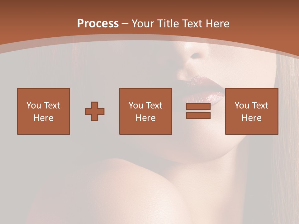 Romantic Bright Brunette PowerPoint Template