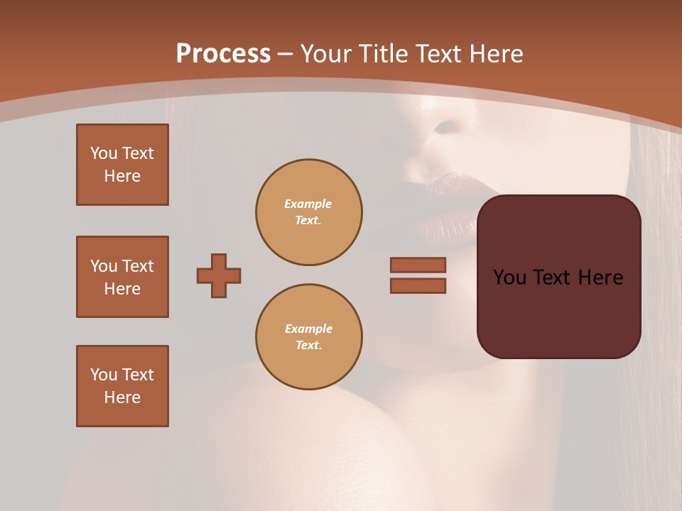 Romantic Bright Brunette PowerPoint Template