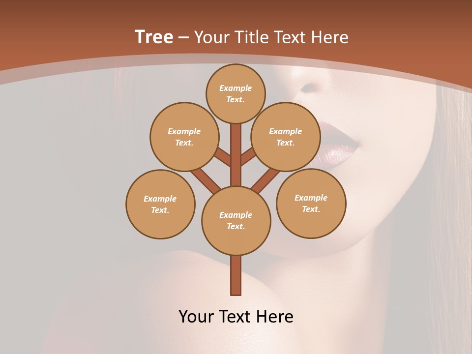 Romantic Bright Brunette PowerPoint Template