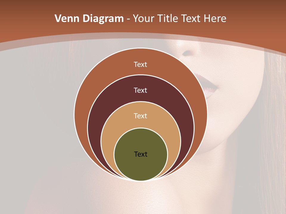 Romantic Bright Brunette PowerPoint Template