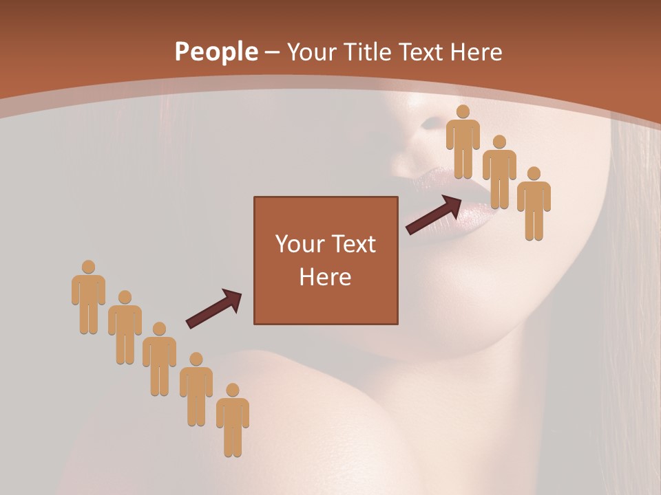 Romantic Bright Brunette PowerPoint Template