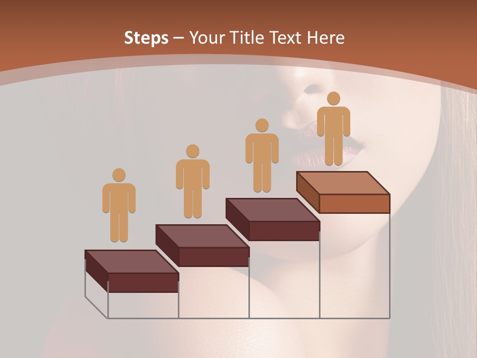 Romantic Bright Brunette PowerPoint Template