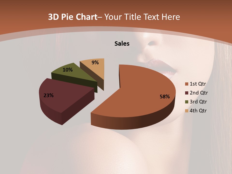 Romantic Bright Brunette PowerPoint Template