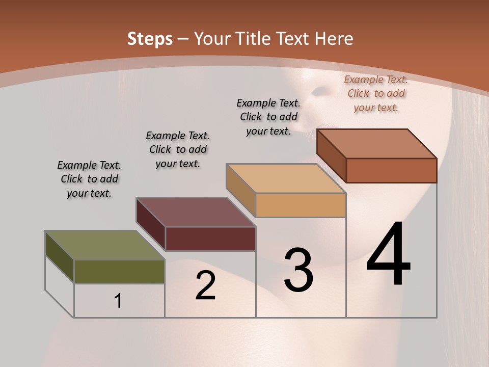 Romantic Bright Brunette PowerPoint Template