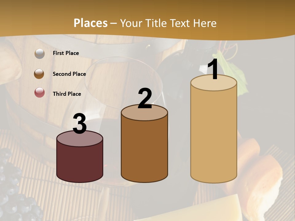 Cluster Slice Winery PowerPoint Template