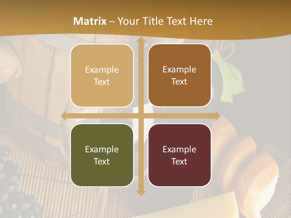 Cluster Slice Winery PowerPoint Template