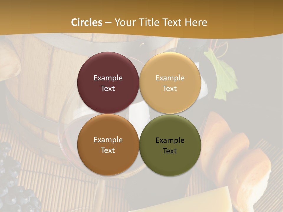 Cluster Slice Winery PowerPoint Template