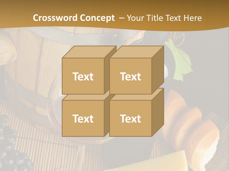 Cluster Slice Winery PowerPoint Template