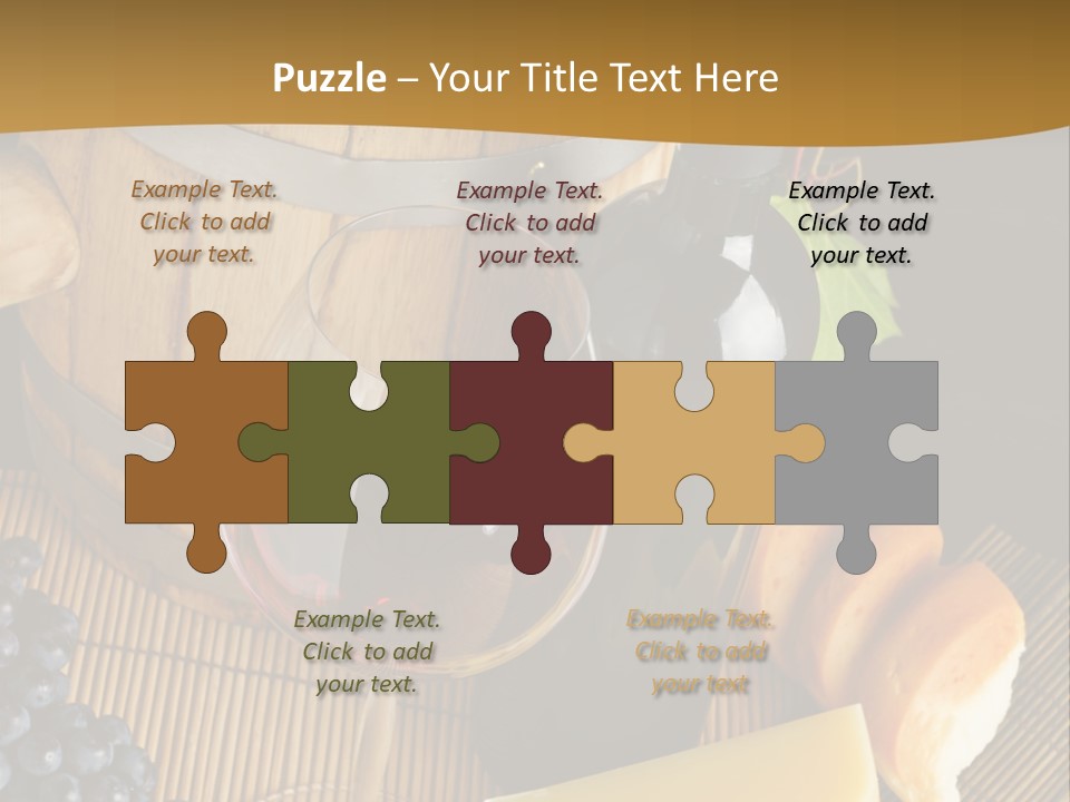 Cluster Slice Winery PowerPoint Template