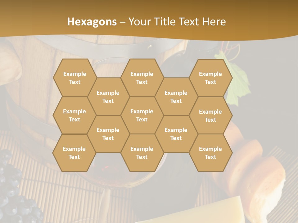 Cluster Slice Winery PowerPoint Template