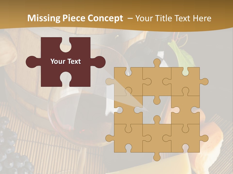 Cluster Slice Winery PowerPoint Template