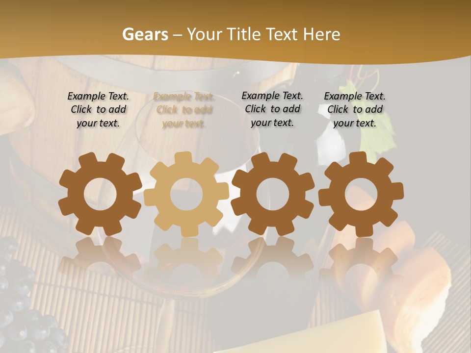 Cluster Slice Winery PowerPoint Template