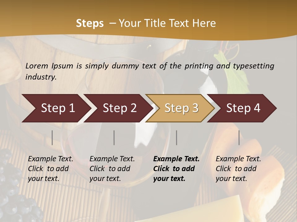Cluster Slice Winery PowerPoint Template
