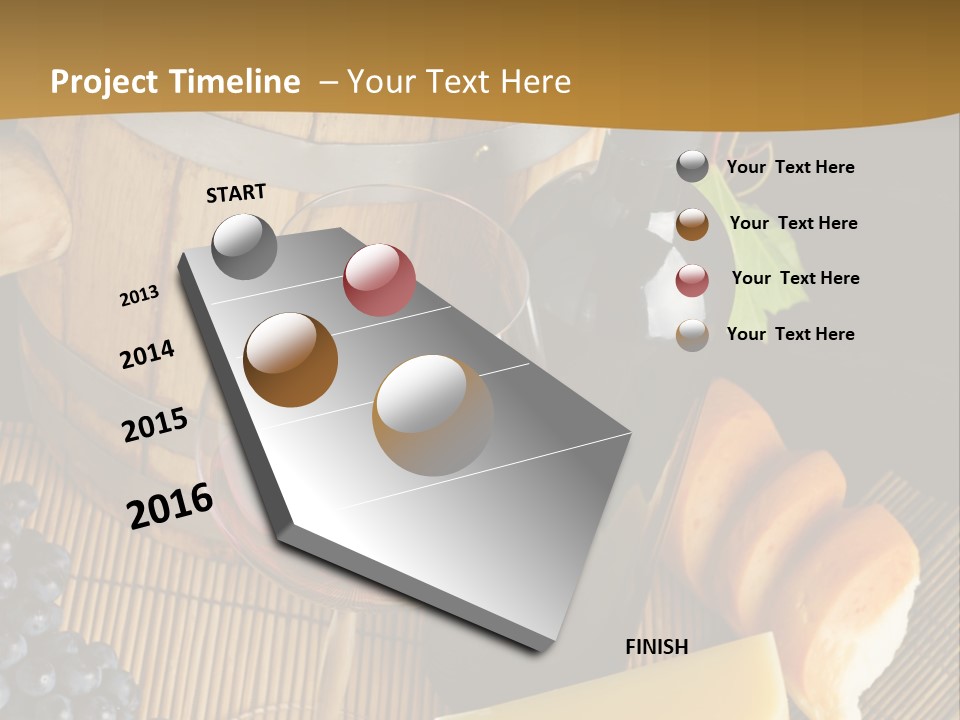 Cluster Slice Winery PowerPoint Template