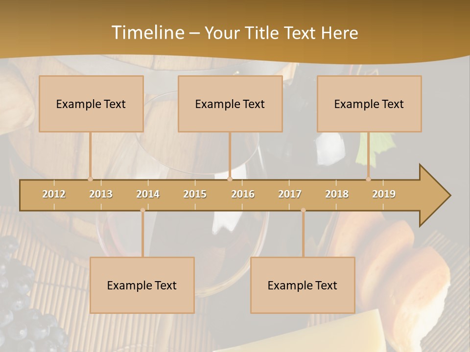 Cluster Slice Winery PowerPoint Template