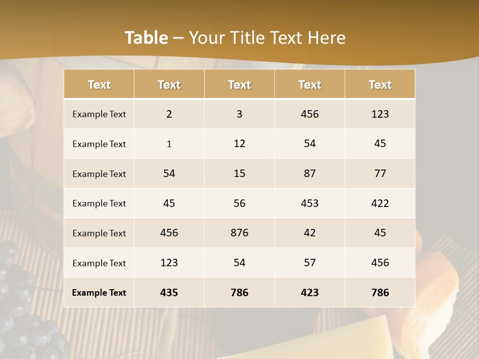 Cluster Slice Winery PowerPoint Template