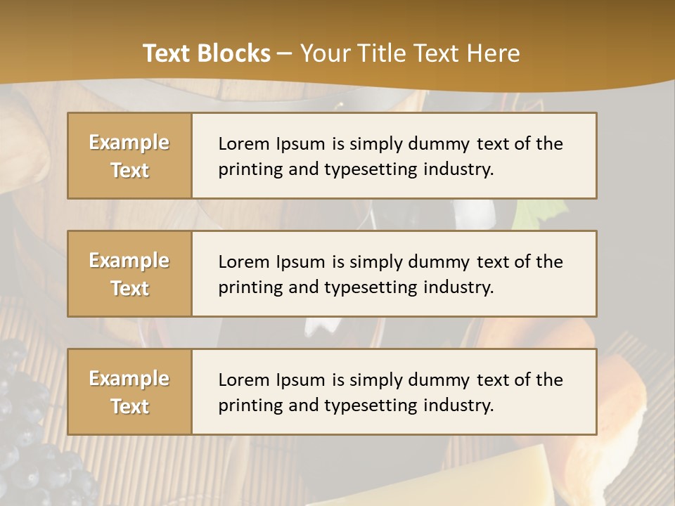Cluster Slice Winery PowerPoint Template