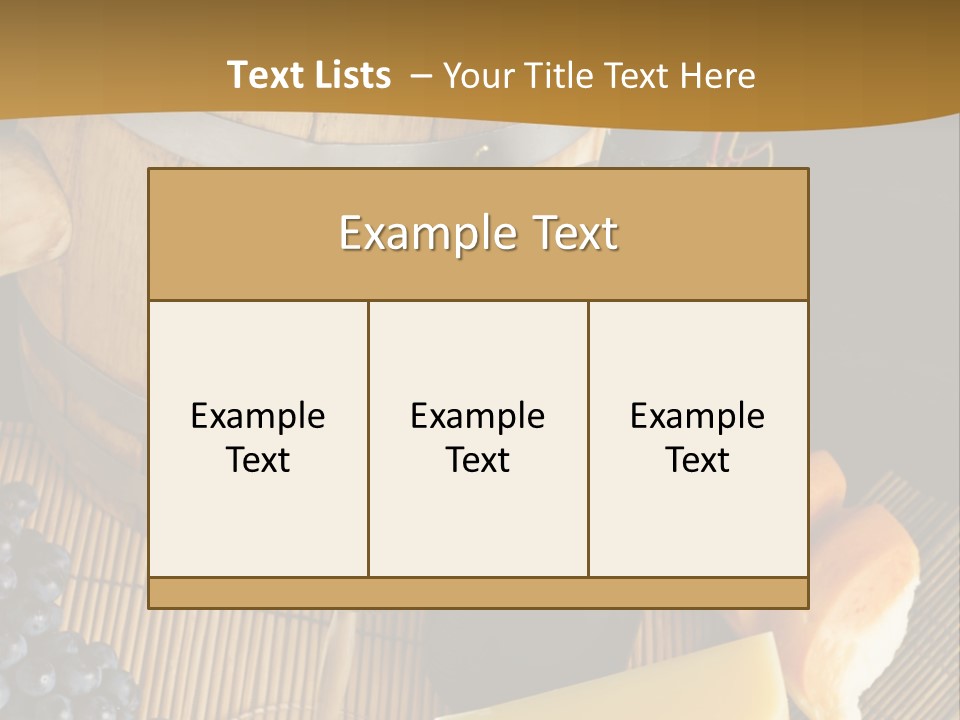 Cluster Slice Winery PowerPoint Template
