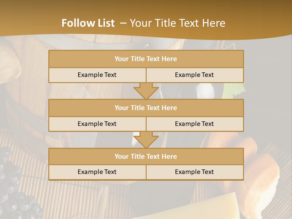 Cluster Slice Winery PowerPoint Template