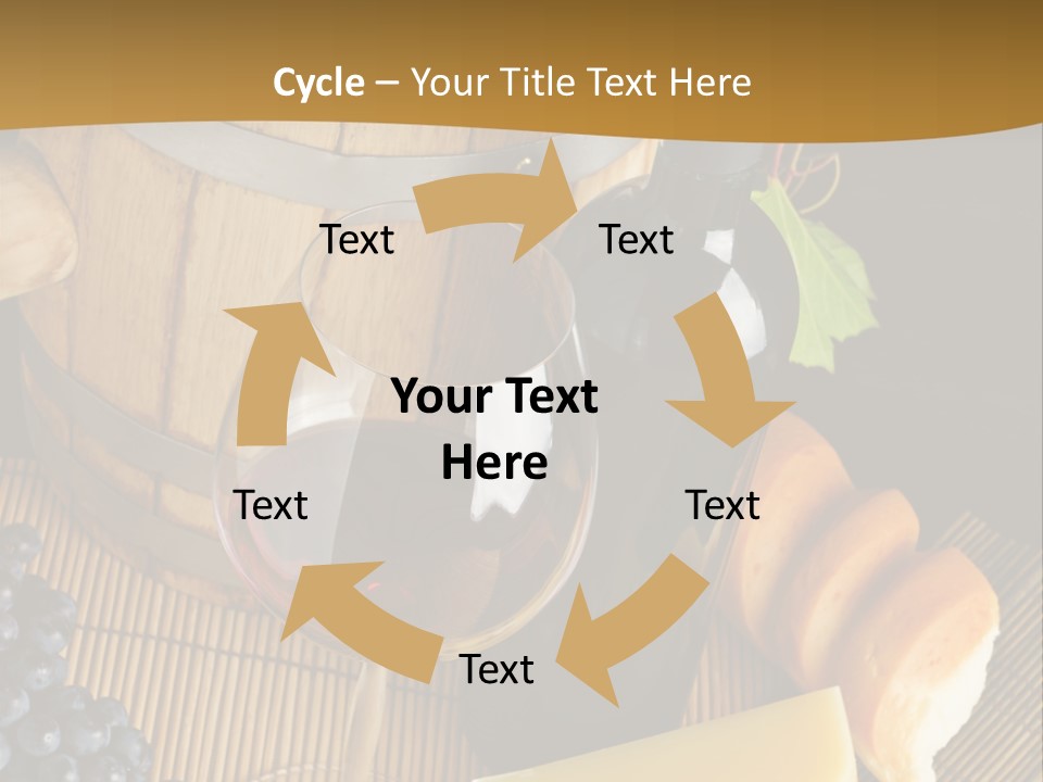 Cluster Slice Winery PowerPoint Template