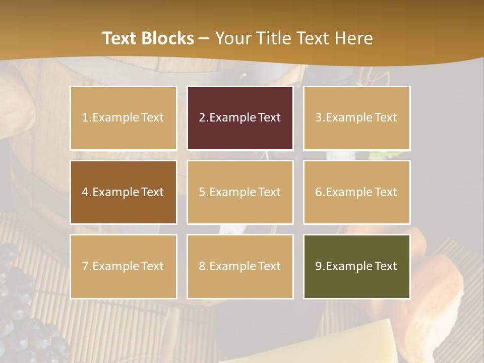 Cluster Slice Winery PowerPoint Template