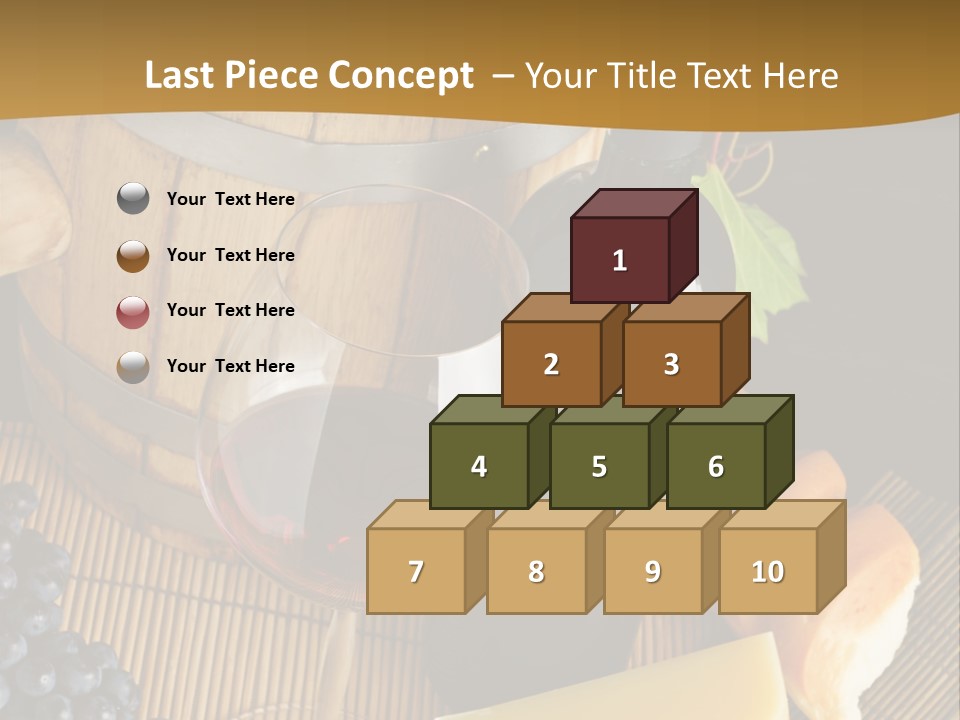 Cluster Slice Winery PowerPoint Template
