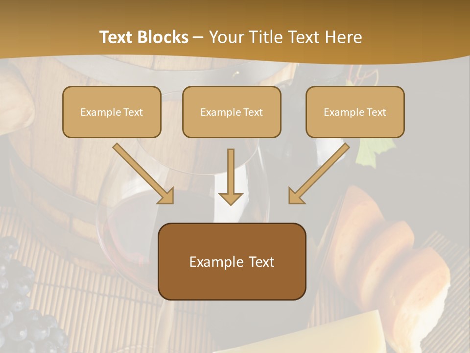 Cluster Slice Winery PowerPoint Template