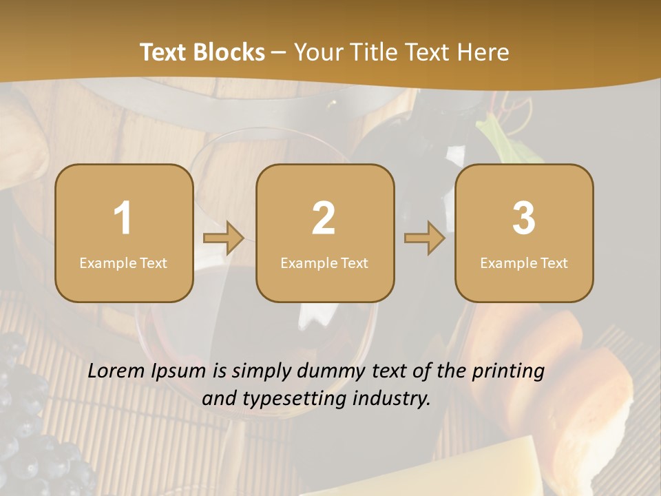 Cluster Slice Winery PowerPoint Template