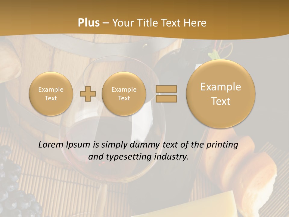 Cluster Slice Winery PowerPoint Template