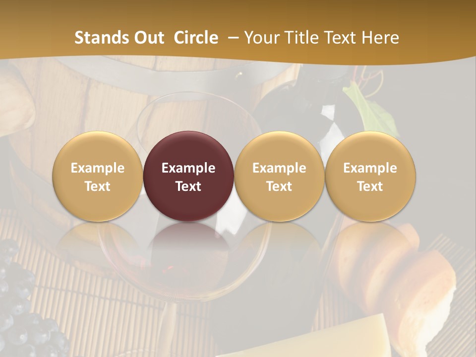 Cluster Slice Winery PowerPoint Template