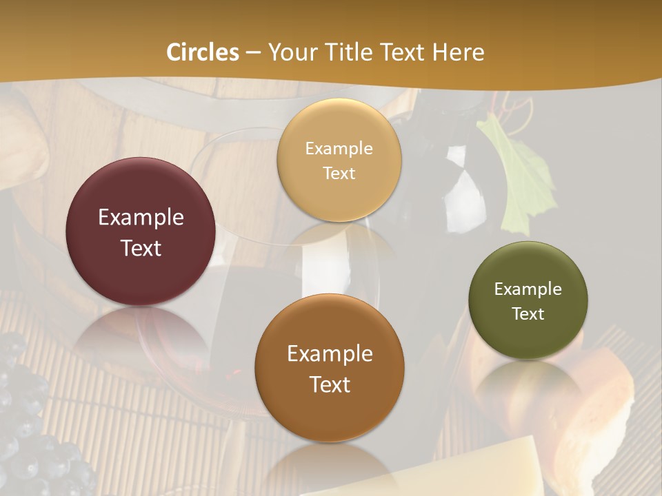 Cluster Slice Winery PowerPoint Template