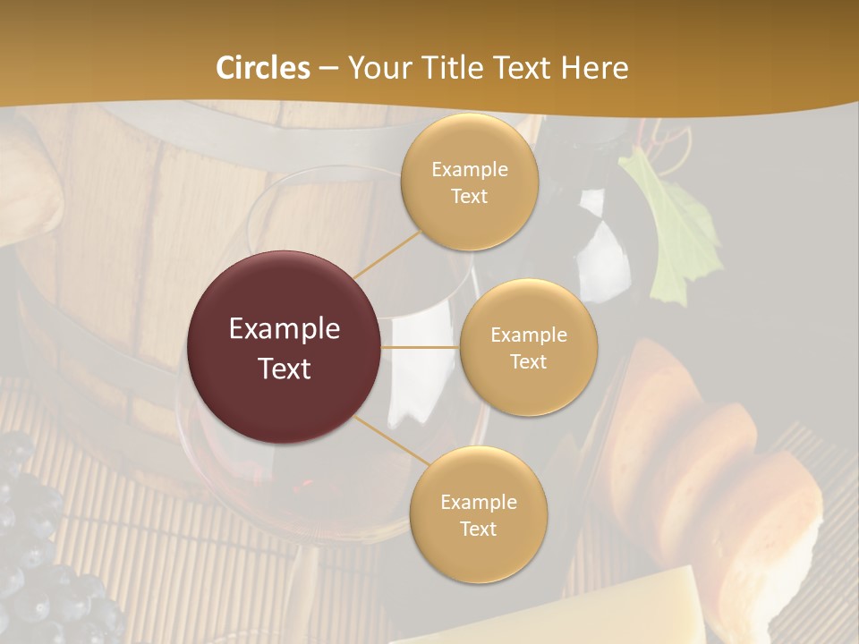 Cluster Slice Winery PowerPoint Template