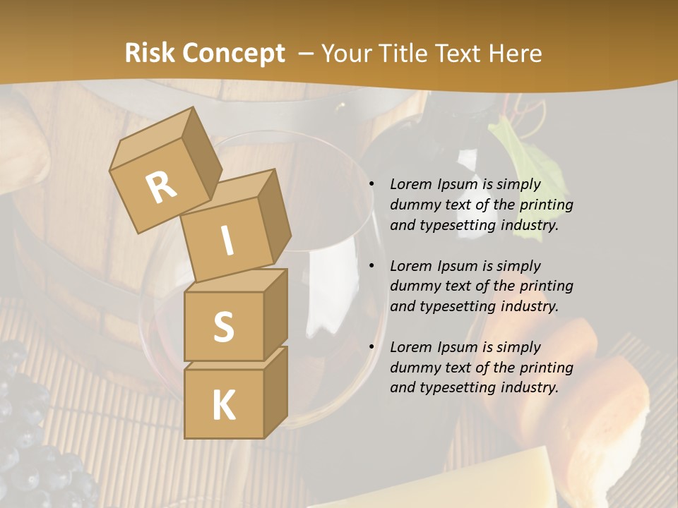 Cluster Slice Winery PowerPoint Template