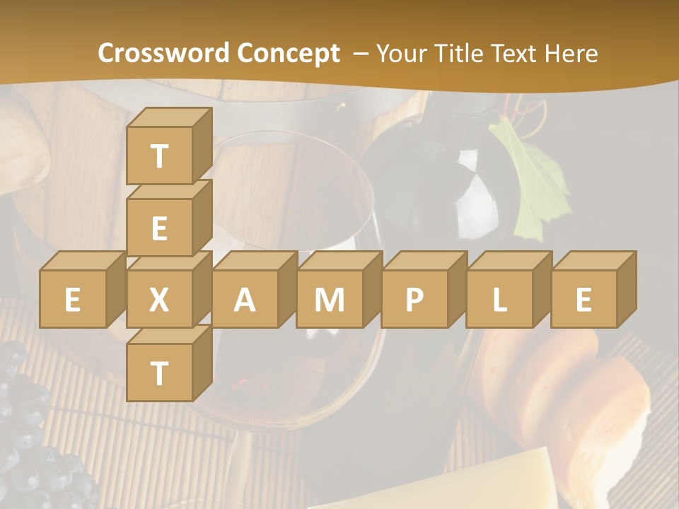 Cluster Slice Winery PowerPoint Template