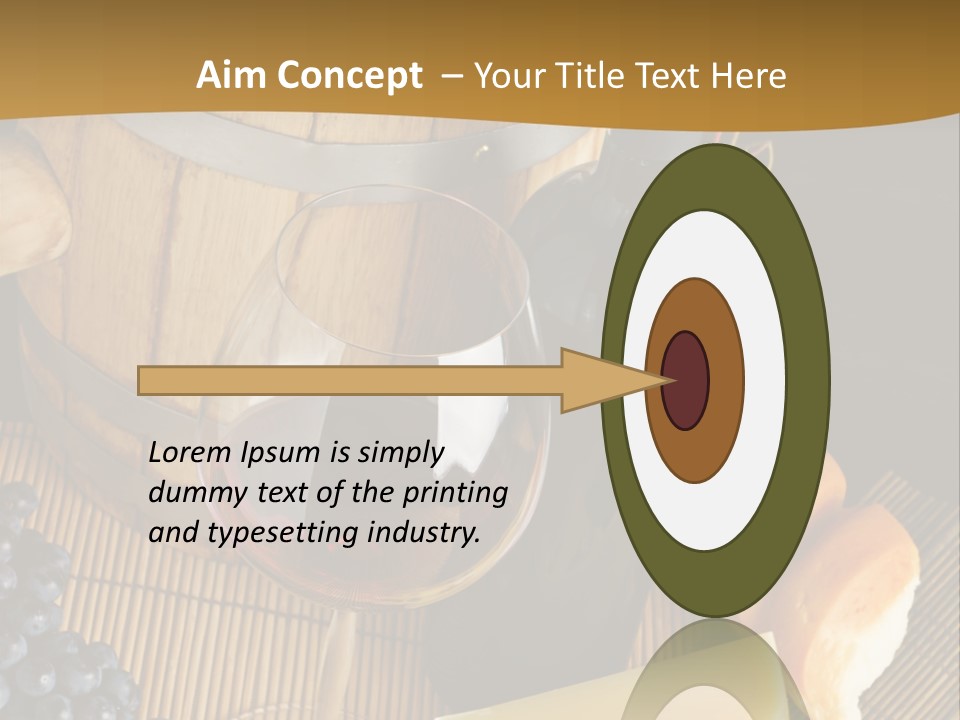 Cluster Slice Winery PowerPoint Template