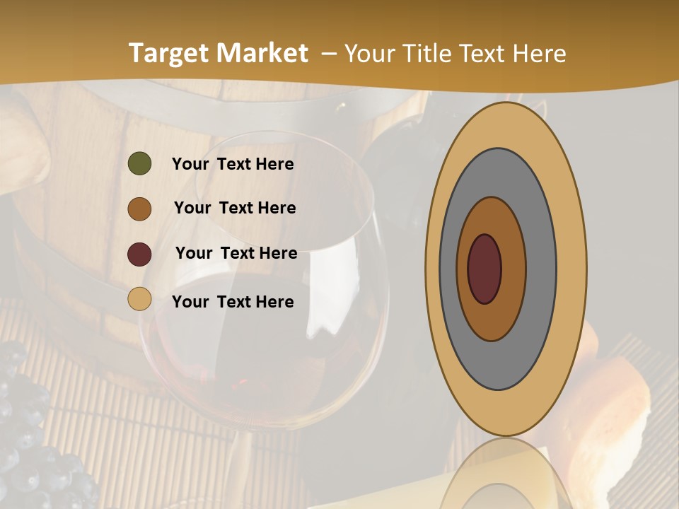 Cluster Slice Winery PowerPoint Template