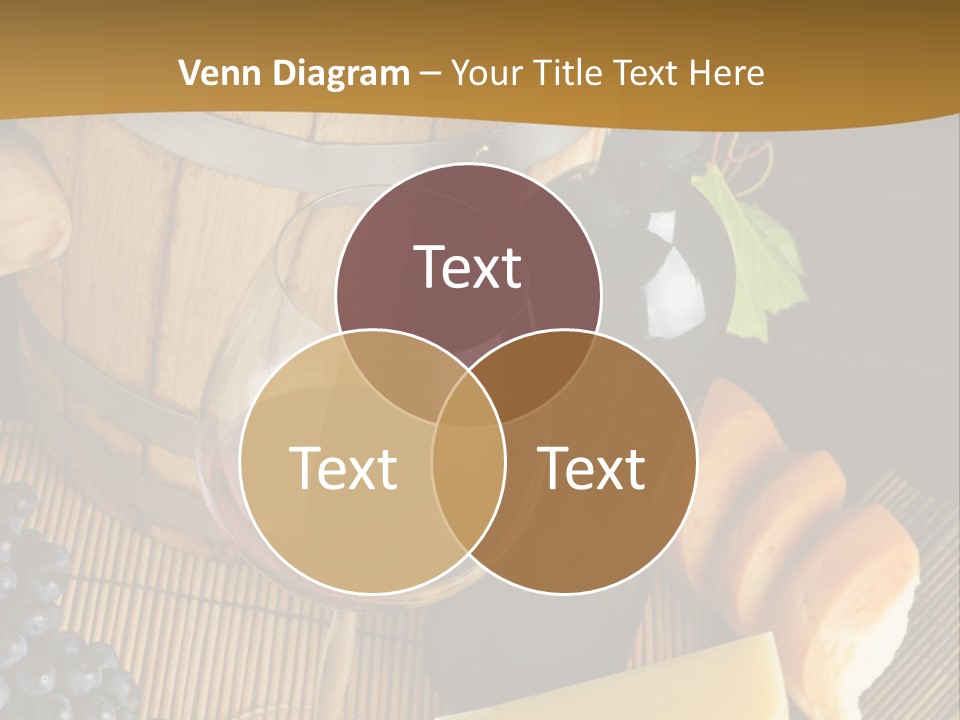 Cluster Slice Winery PowerPoint Template