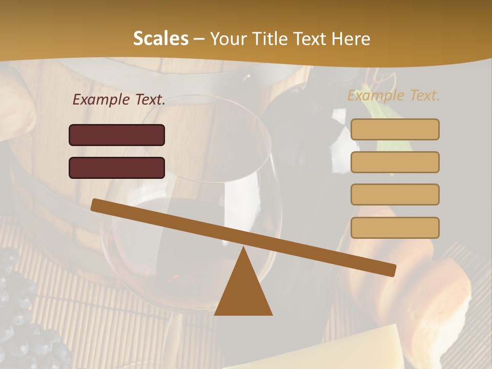 Cluster Slice Winery PowerPoint Template