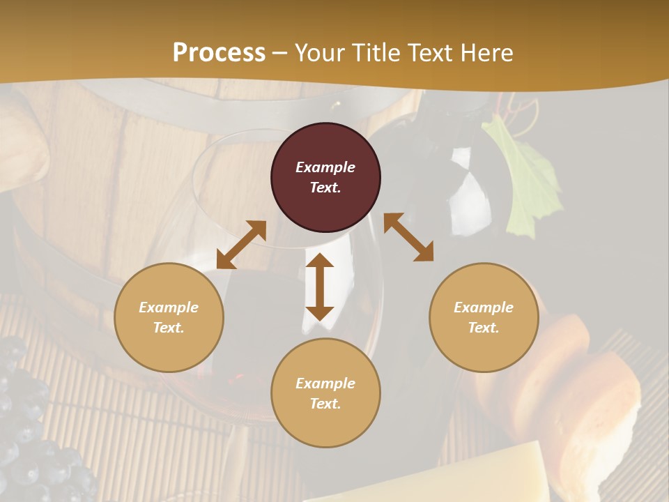 Cluster Slice Winery PowerPoint Template